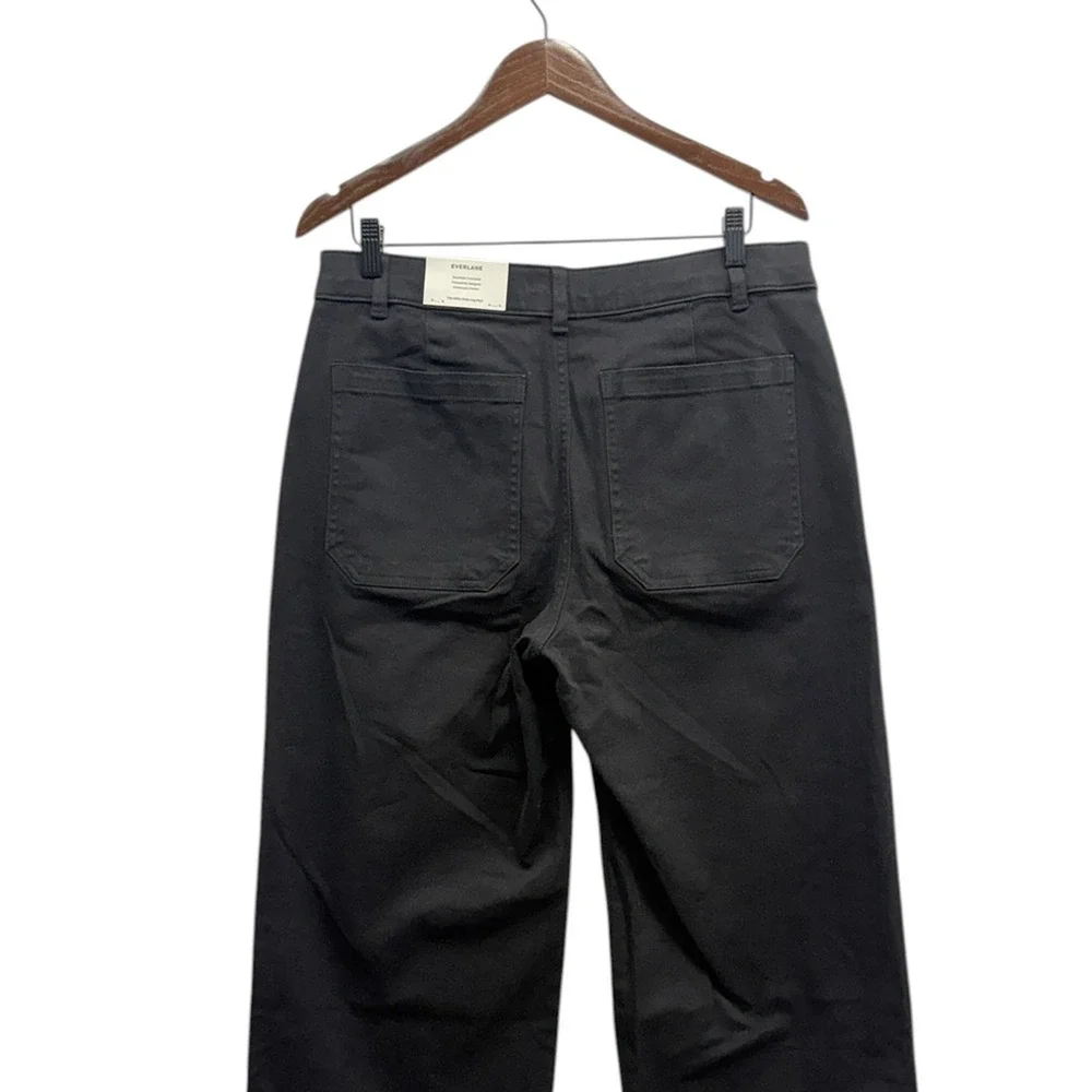 Everlane The Utility High Rise Wide-Leg Pants in Black size 6R New - Picture 5 of 8